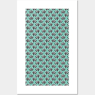 Tropical coral reef fish repeating pattern Posters and Art